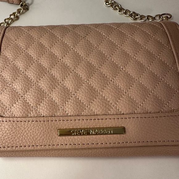 STEVE MADDEN Bmarcie pink quilted woman wallet slim luxury quality crossbody - Picture 3 of 7